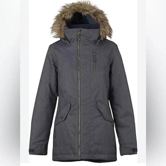 Burton Women's Hazel Ski Snowboard Winter Jacket in Denim XSmall - Picture 1 of 16